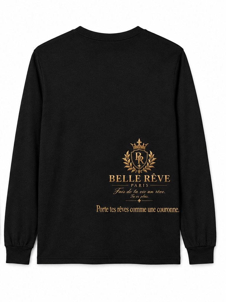 Belle Reve Crown Long Sleeve fekete hátulnézet