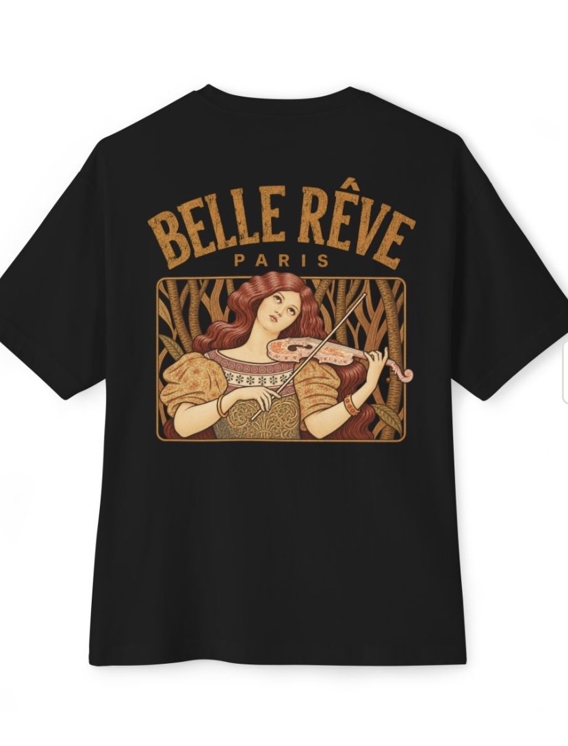 Belle Reve Muse Tee fekete hátulnézet